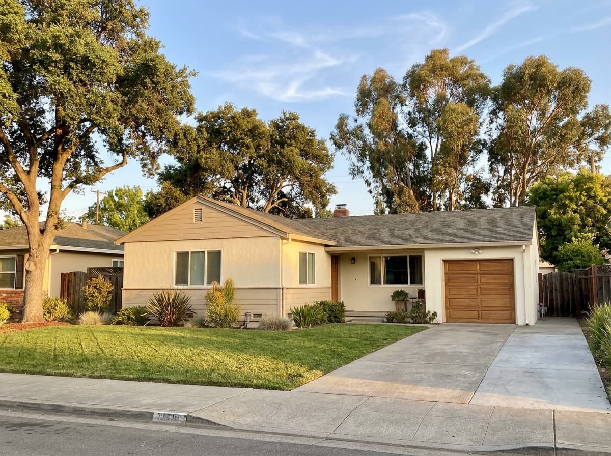 A typical single-family home on Saklan Road in Hayward, California — the kind of local home we match with trusted East Bay service providers
